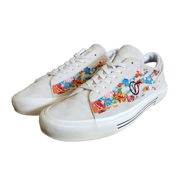 Vans Sid Dx Anaheim Factory Flower Flame True White Men’s Size 10.5 WOM Sz 12 - Picture 1 of 11